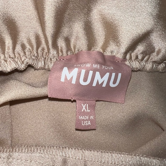 Gorgeous New Show Me Your Mumu Faith Luxe Satin Maxi Dress! - Picture 5 of 6